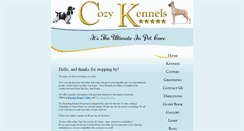 Desktop Screenshot of cozykennelspain.com